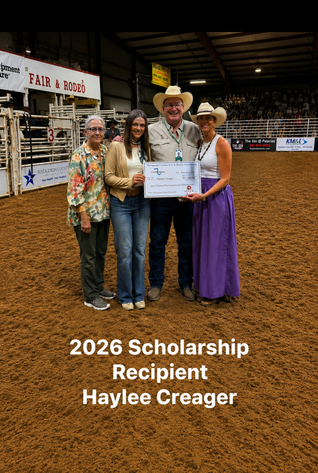 Haylee Creager — 2026 Donna Harrison Memorial Scholarship recipient